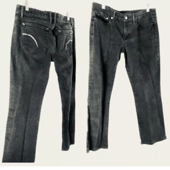 JOE'S Jeans Socialite Black Keith Wash Crop Size 30 Y - Picture 2 of 9